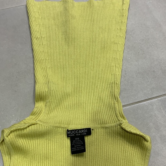 Vintage Silk Blend Ribbed Sleeveless Cowl Neck Top - Picture 7 of 7